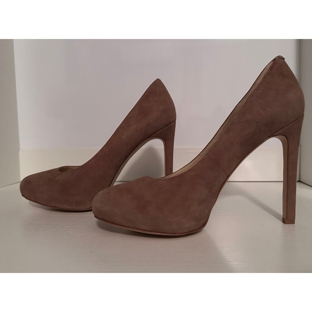 Brand New Nine West Brown Suede Platform Heels Size 8M
